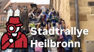Gruppenbild der Schüler:innen unserer Außenklasse in Biberach (SRH Stephen-Hawking-Schule Bad Wimpfen) bei der Stadtrallye durch Heilbronn
