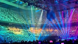 Lichtershow des 6K-United!-Konzertes in der SAP Arena Mannheim am 24.06.2026